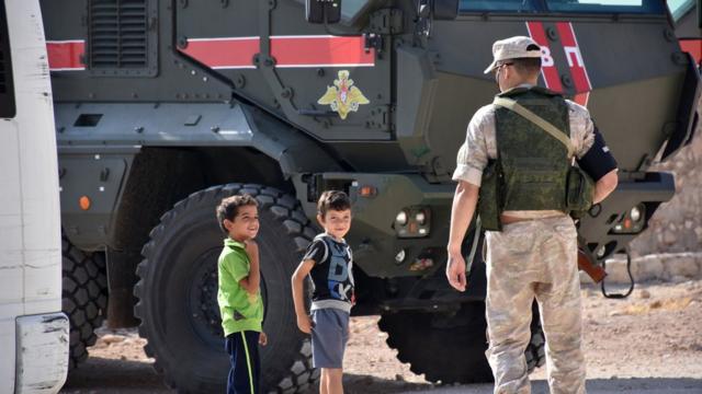 Российский военный полицейский в Алеппо