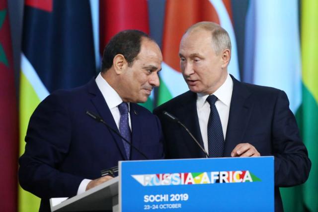 Президент Єгипту та Путін