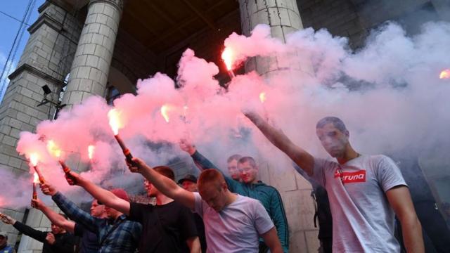 Протест против телеканалов