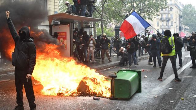 Протесты 1 мая во Франции