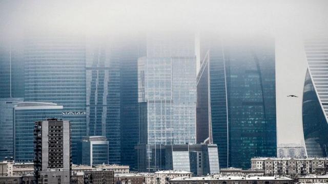 Туман над Москва-Сити