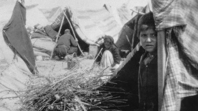 Armenian deportation camp along the Baghdad railway, 1915