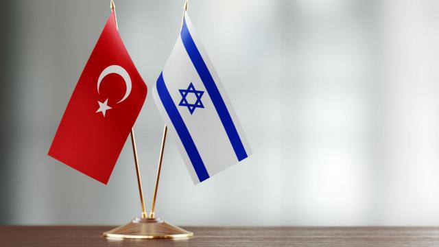پرچم ترکیه و اسرائیل