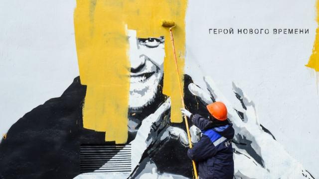 Граффити с Навальным