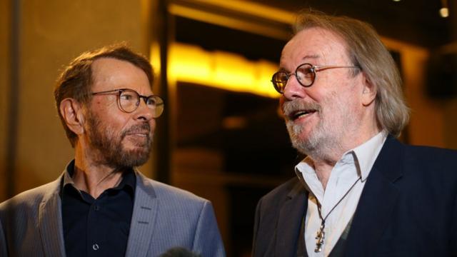 Bjorn Ulvaeus and Benny Andersson from Abba