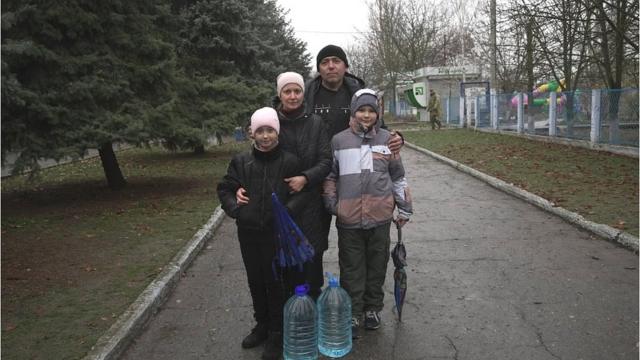 Марина, Виктор и их дети всю оккупацию пережили в Чернобаевке