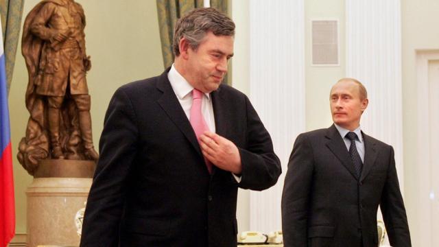 Встреча Гордона Брауна и Владимира Путина в 2006 году