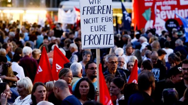 Протест против энергетической политики властей в Германии 5 сентября 2022 года