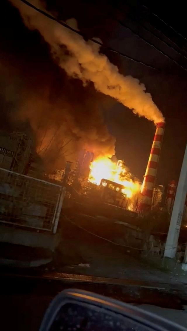 Взрыв на нефтебазе в Туапсе
