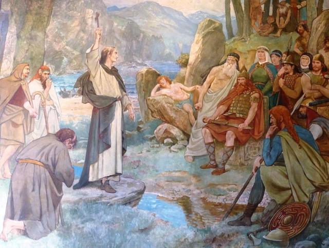 Святой Колумба обращает пиктов в христианство