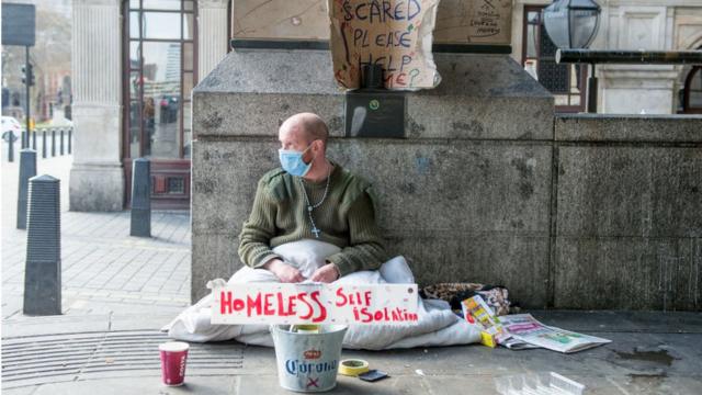 бездомный в Британии
