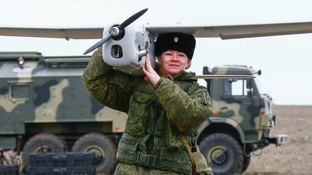 Российский беспилотник "Орлан-10"