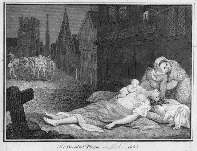 Улицы Лондона во времена чумы, 1665 год