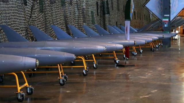 Иранские боевые дроны неуказанного типа 23 января 2024, Тегеран 