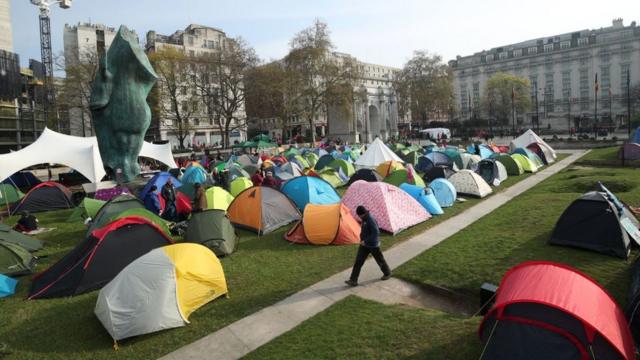 Протесты в Лондоне