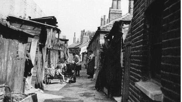 Трущобы в Лондоне, 1934 год