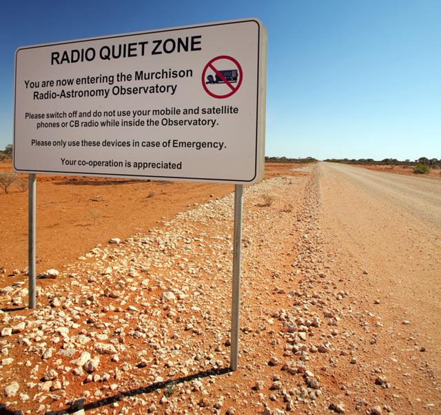 Зона радио-тишины в Австралии
