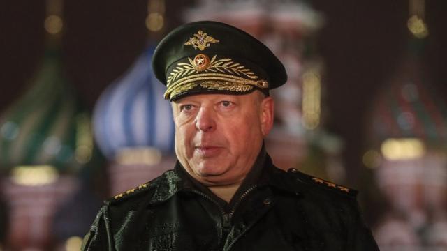 Генерал Салюков на Красной площади