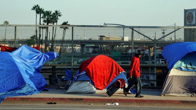 Бездомные в Калифорнии