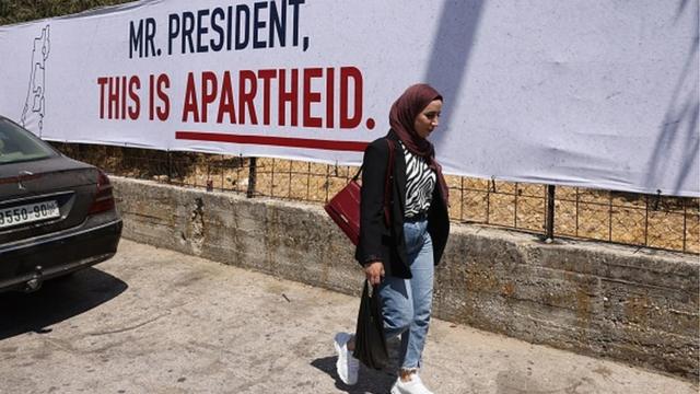 Баннер на палестинских территориях