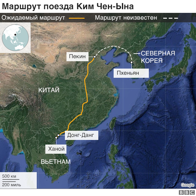 карта маршрута кима