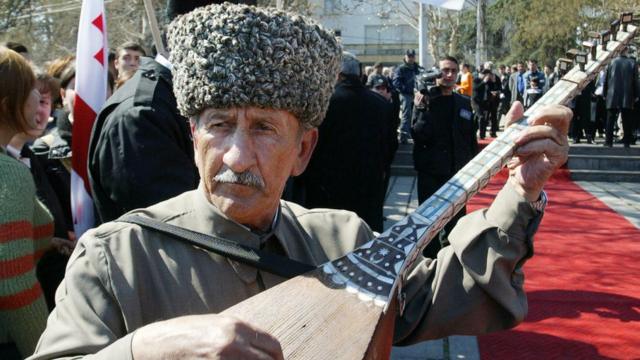 Азербайджанский музыкант в Марнеули