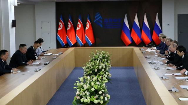 Встреча Путина и Кима