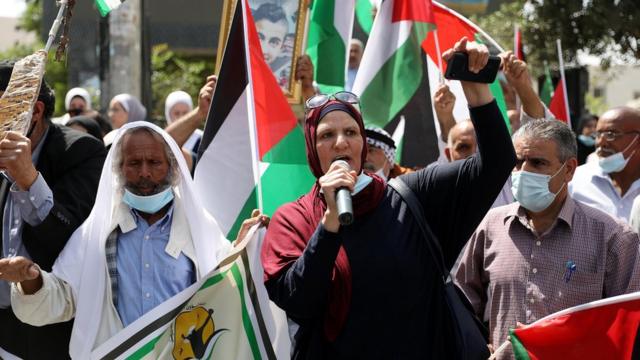 протесты палестинцев