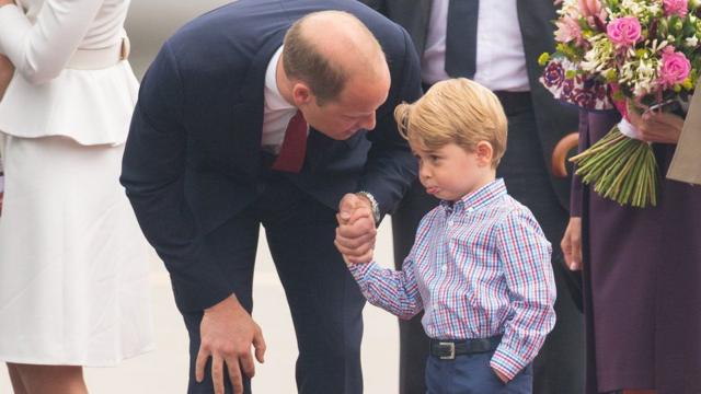 Уильям с сыном - принцем Джорджем