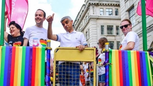 Mayor Sadiq Khan at Pride London