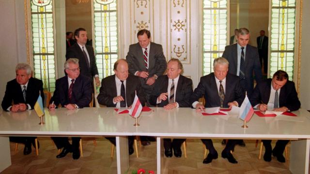 Подписание Беловежских соглашений