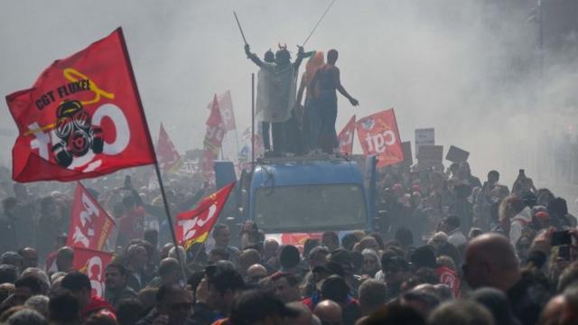 Protest in Marseille, 23/03