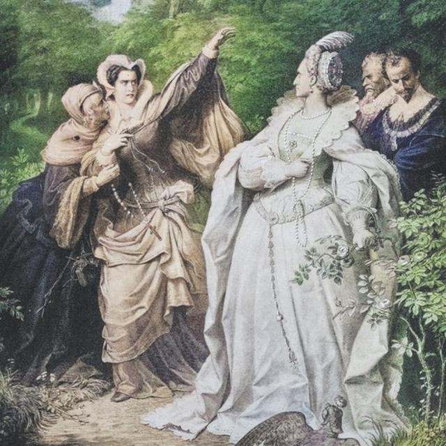 Рисунок, встреча Марии и Елизаветы