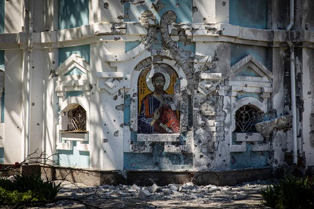 Зруйнована церква у селі Лісове недалеко від Харкова