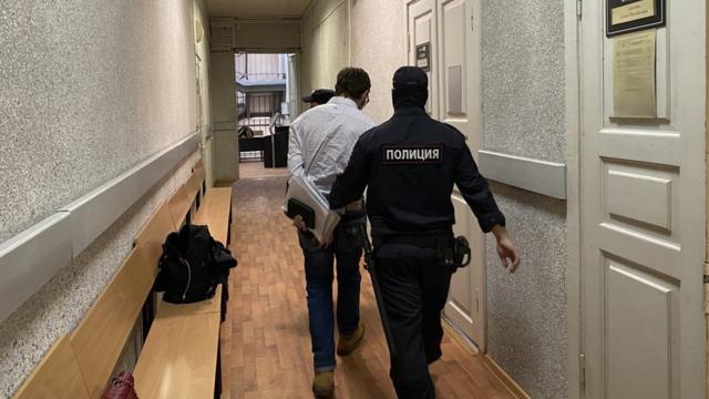 Иван Дорофеев в суде, 19 января 2022