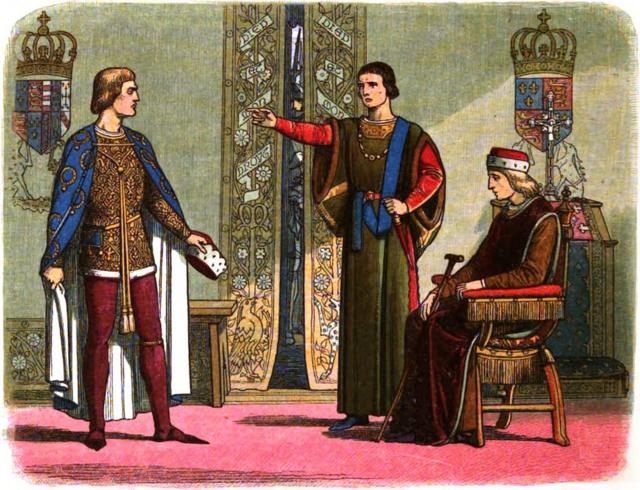 Йорк и Соммерсет с Генрихом VI.