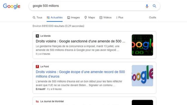 Google, новости о штрафе в 500 млн евро