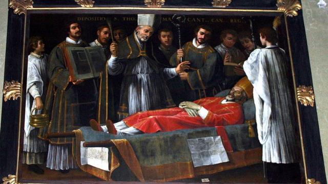 Погребение Томаса Бекета. Картина Джузеппе Вермильо.