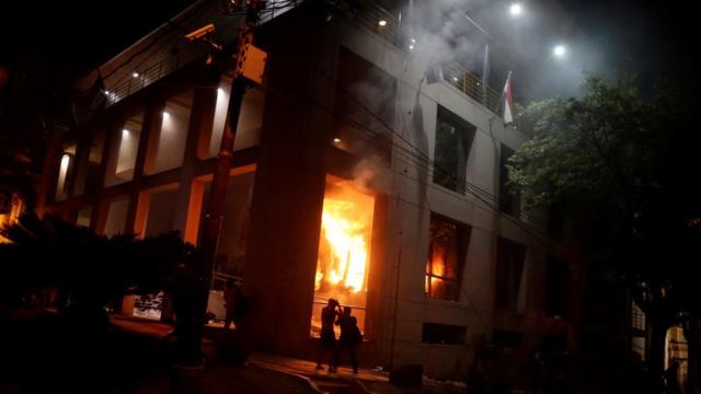 Пожар в парламенте Парагвая