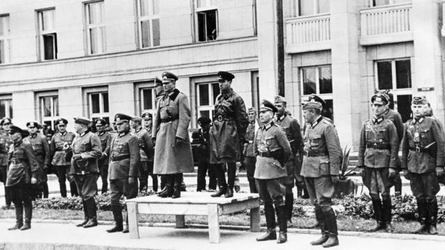 Советско-германский парад в Бресте 22 сентября 1939 года