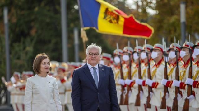 Президент Молдовы Майя Санду и президент ФРГ Франк-Вальтер Штайнмайер