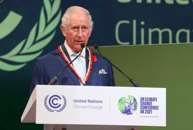 Чарльз выступает на Конференции ООН по изменению климата 2021 года в Глазго