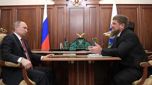 Путин принимает Кадырова