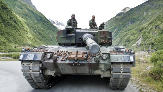 The type of ammunition manufactured for some Swiss tanks can also be used by tanks being sent to Ukraine by Germany