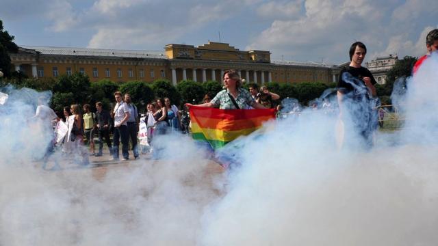 Акция протеста против принятия закона о "гей-пропаганде"