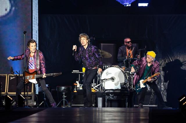 Rolling Stones в своем нынешнем составе. Слева направо: Ронни Вуд, Мик Джаггер, Стив Джордан, Кит Ричардс.