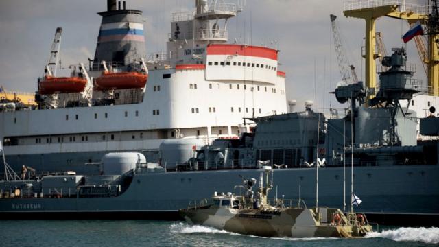 В Тартусе находится военная-морская база России