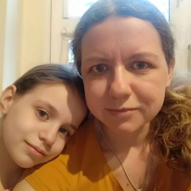 Ольга Пошуруєва з донькою