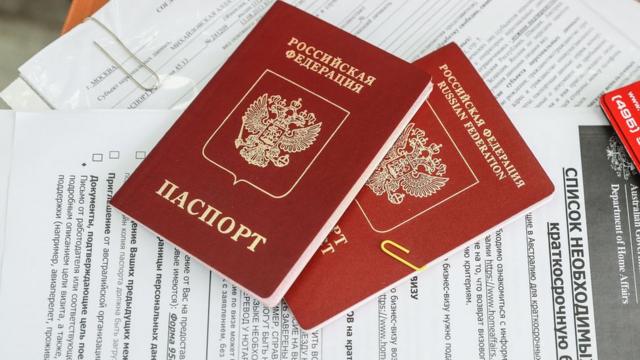Паспорт и анкета на визу