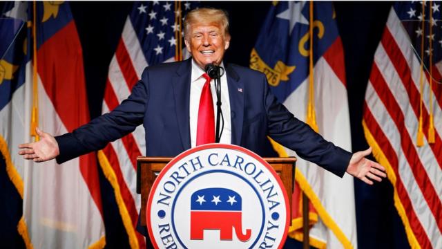 Дональд Трамп выступил на республиканской конференции в Северной Каролине